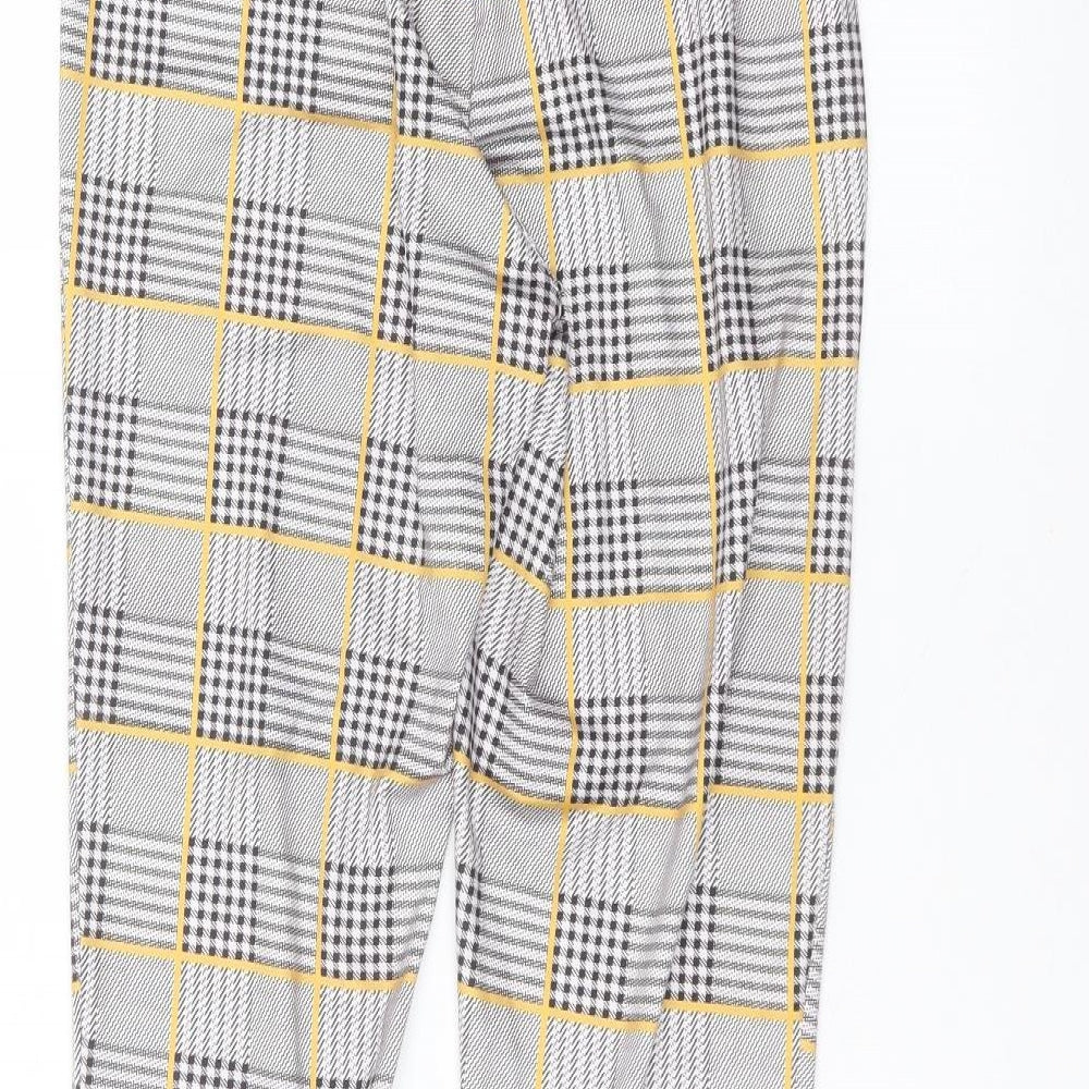 SheIn Womens White  Polyester Trousers  Size M L25 in Regular