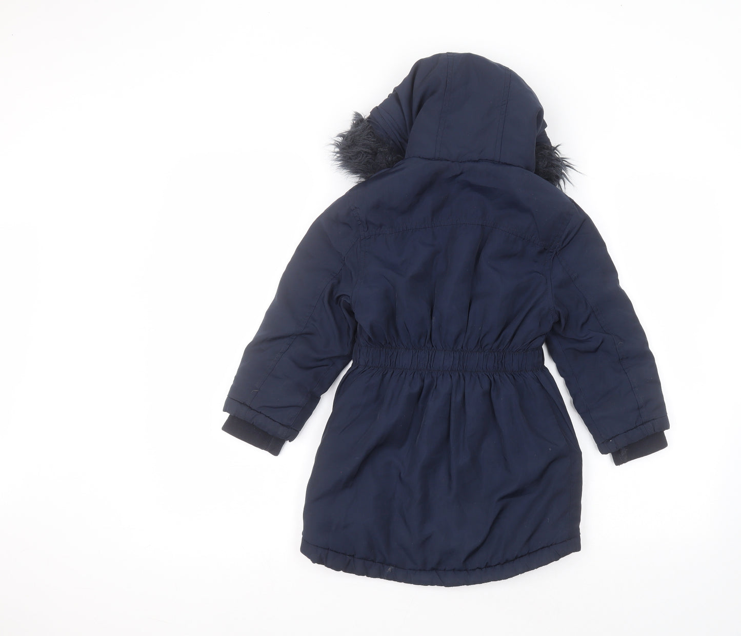 Blue Zoo Girls Blue   Parka Coat Size 6-7 Years