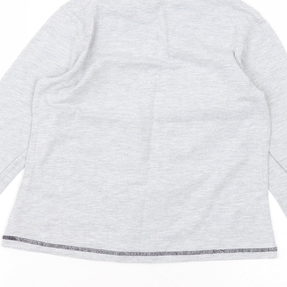 Hello Kitty Girls Grey  Cotton Basic T-Shirt Size 9-10 Years Round Neck