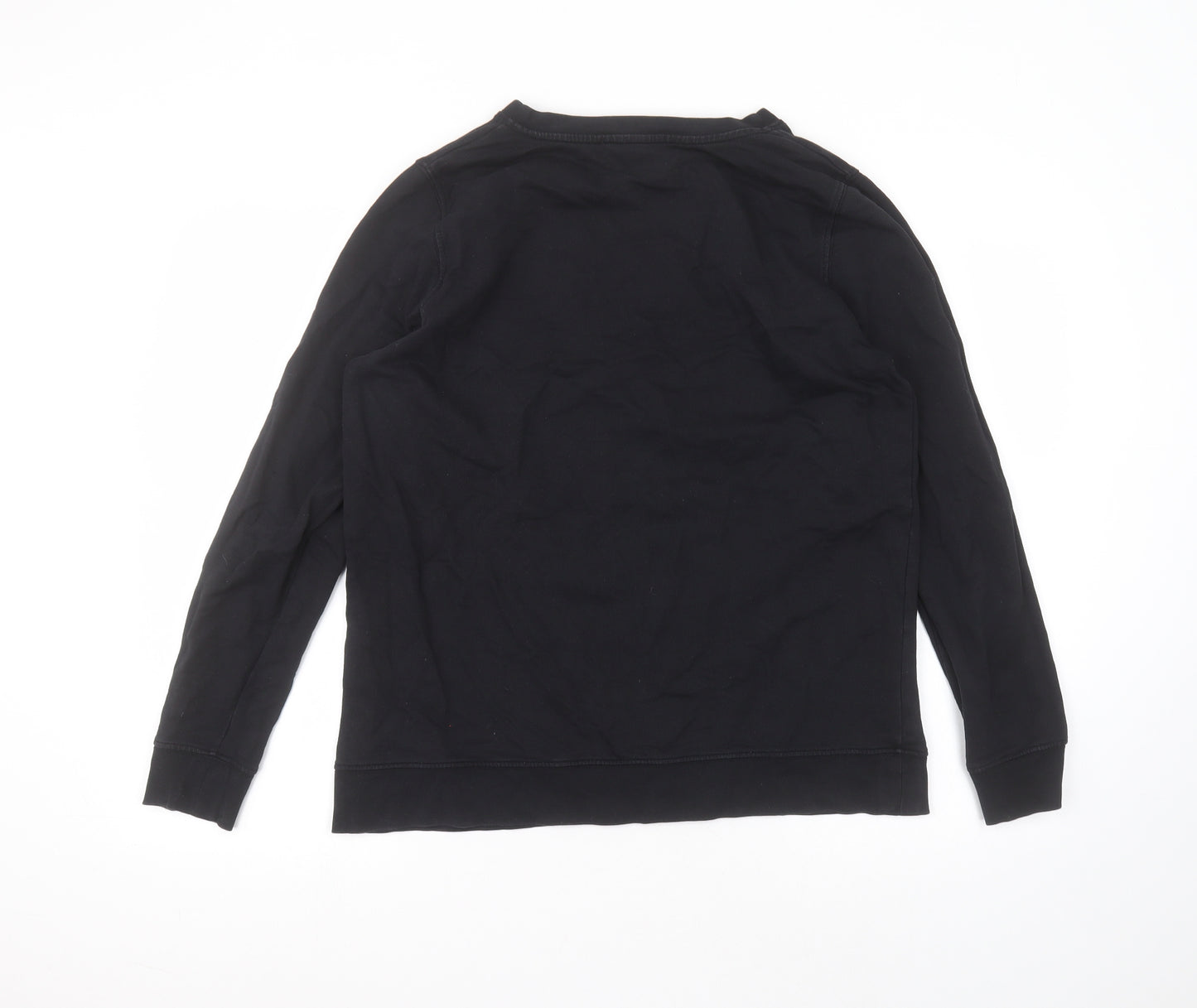 French Connection Womens Blue Round Neck  Cotton Pullover Jumper Size M