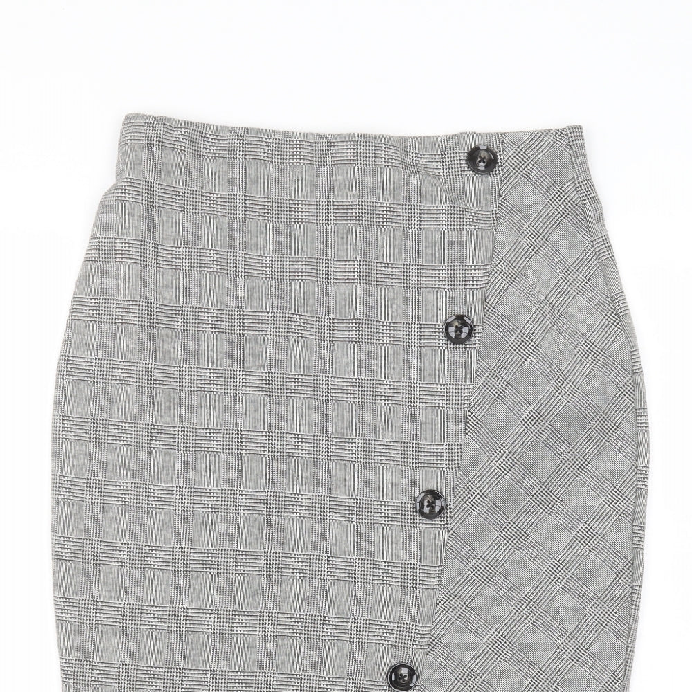 Principles Womens Grey  Cotton Bandage Skirt Size 12