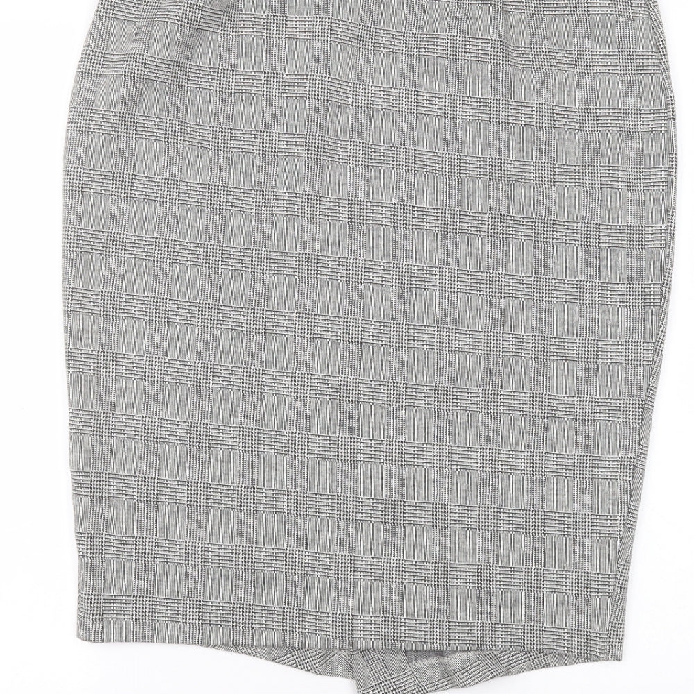 Principles Womens Grey  Cotton Bandage Skirt Size 12