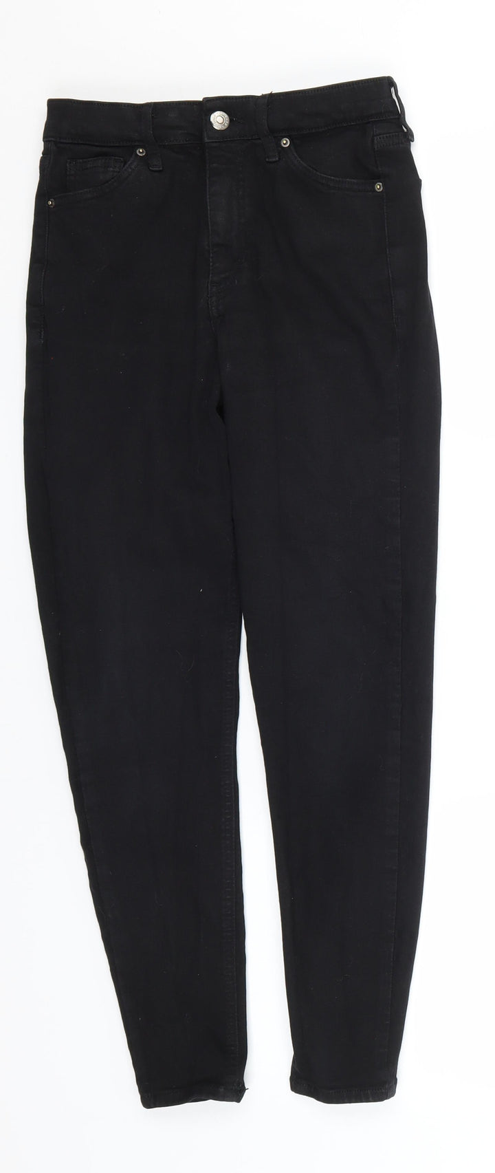 Topshop Womens Black Cotton Skinny Jeans Size 26 in L26 in Regular