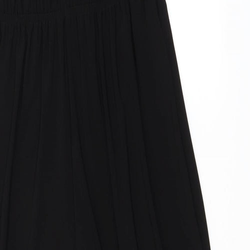 George Womens Black  Polyester Jumpsuit One-Piece Size 10 L28 in