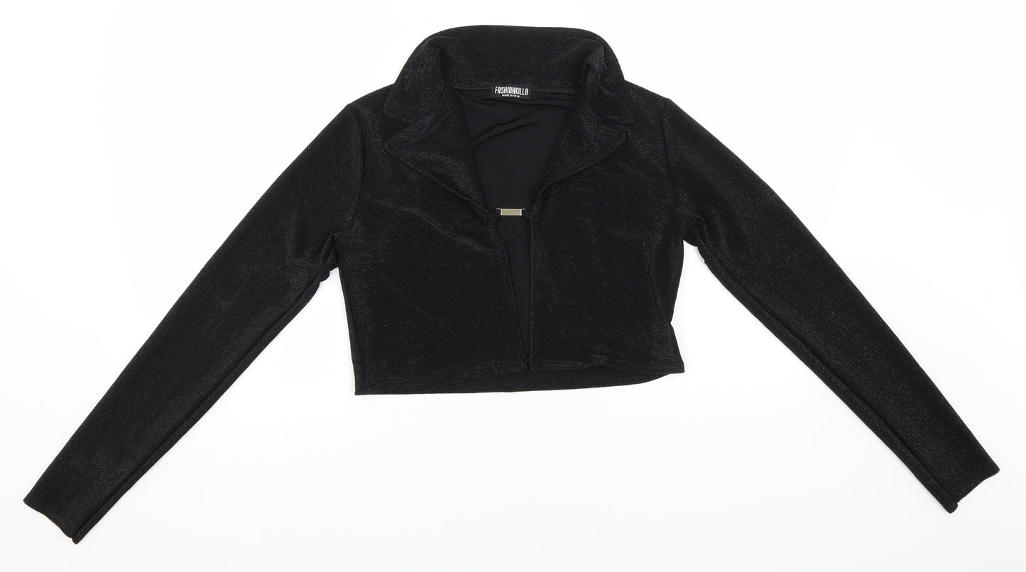 Fashionkilla Womens Black   Jacket  Size 12