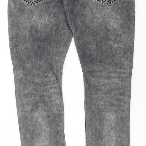 Denim & Co. Womens Grey  Cotton Skinny Jeans Size 30 in L30 in Regular