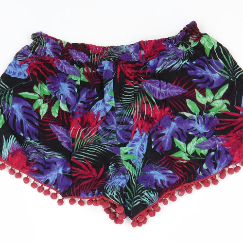 George Womens Multicoloured Floral Viscose Chino Shorts Size 8  Regular