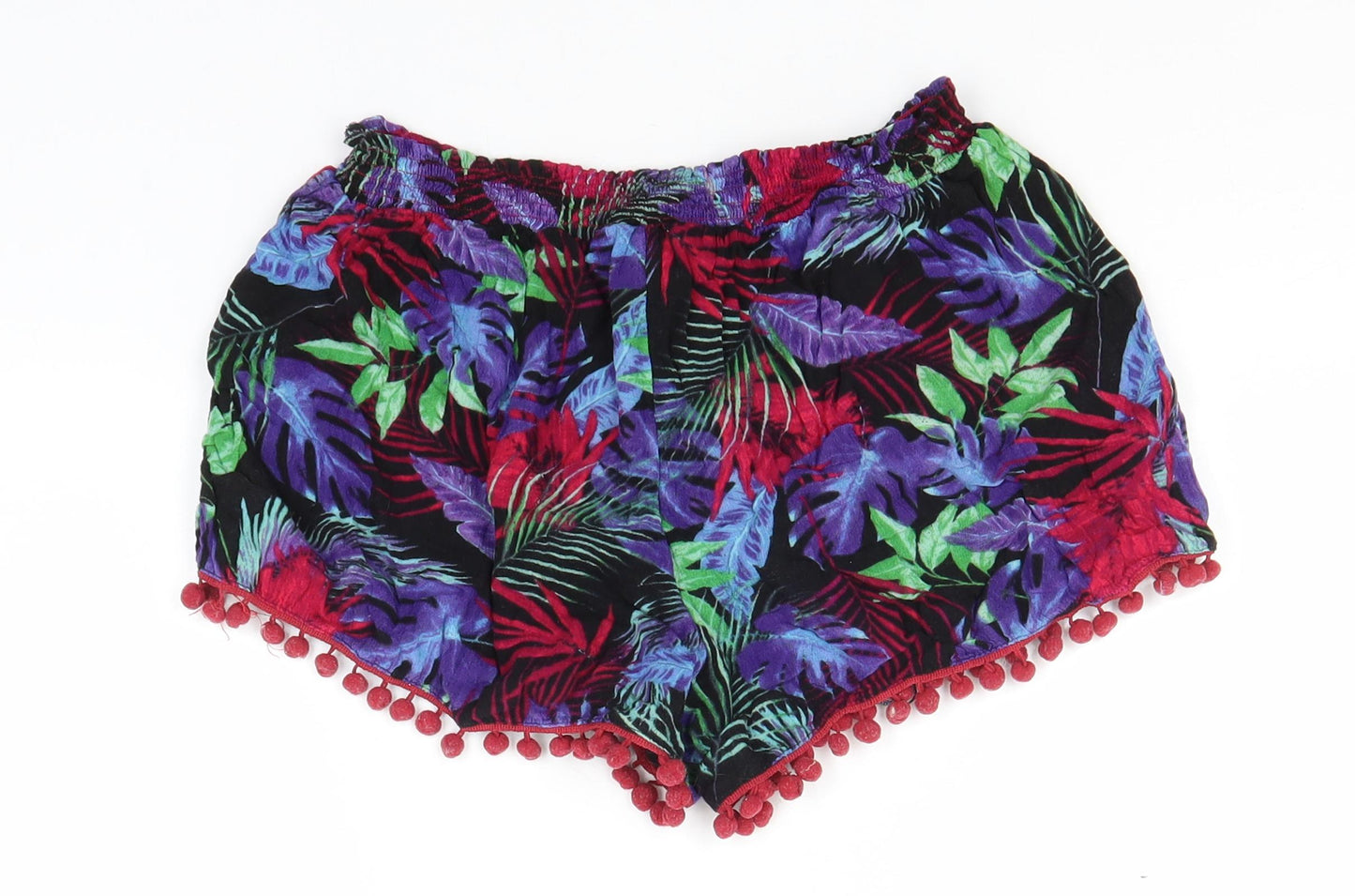 George Womens Multicoloured Floral Viscose Chino Shorts Size 8  Regular