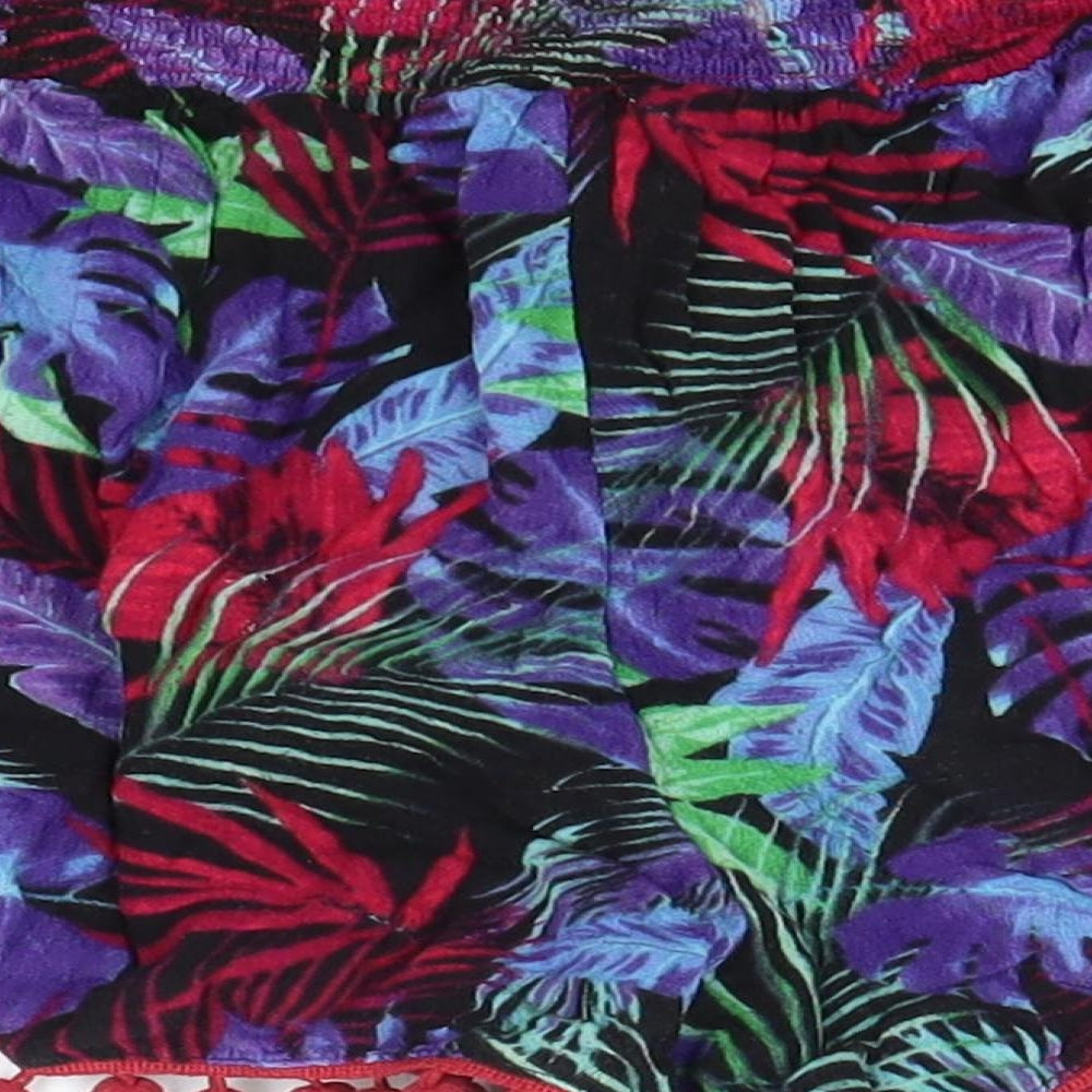 George Womens Multicoloured Floral Viscose Chino Shorts Size 8  Regular