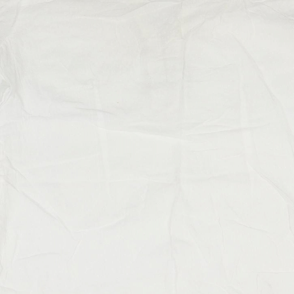 BiBA Womens White   Basic Blouse Size 6 Round Neck