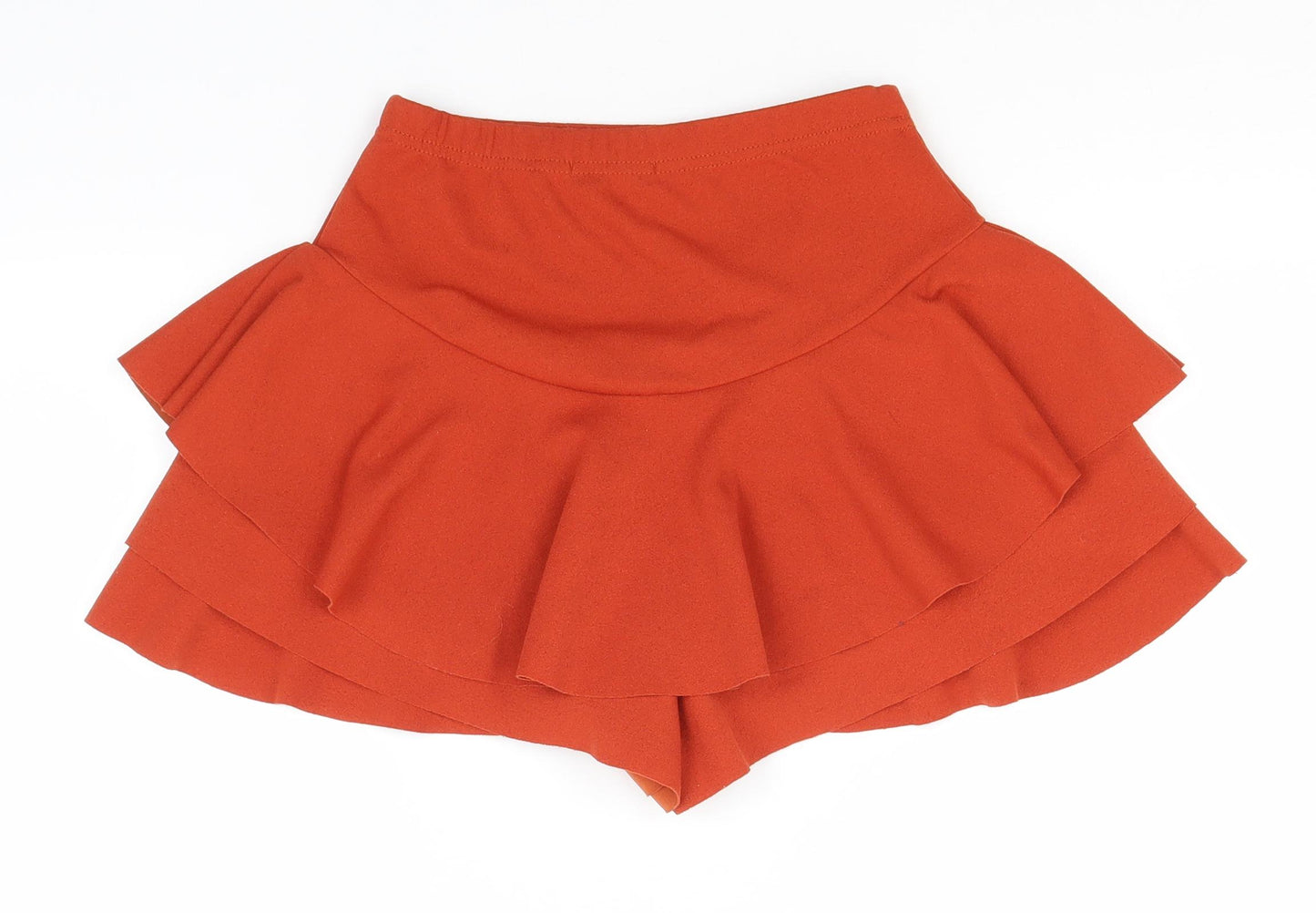 Preworn Womens Brown  Polyester A-Line Skirt Size 10