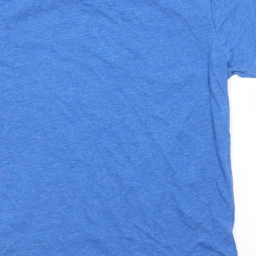 Primark Boys Blue  Cotton Basic T-Shirt Size 7-8 Years Round Neck  - Game Over