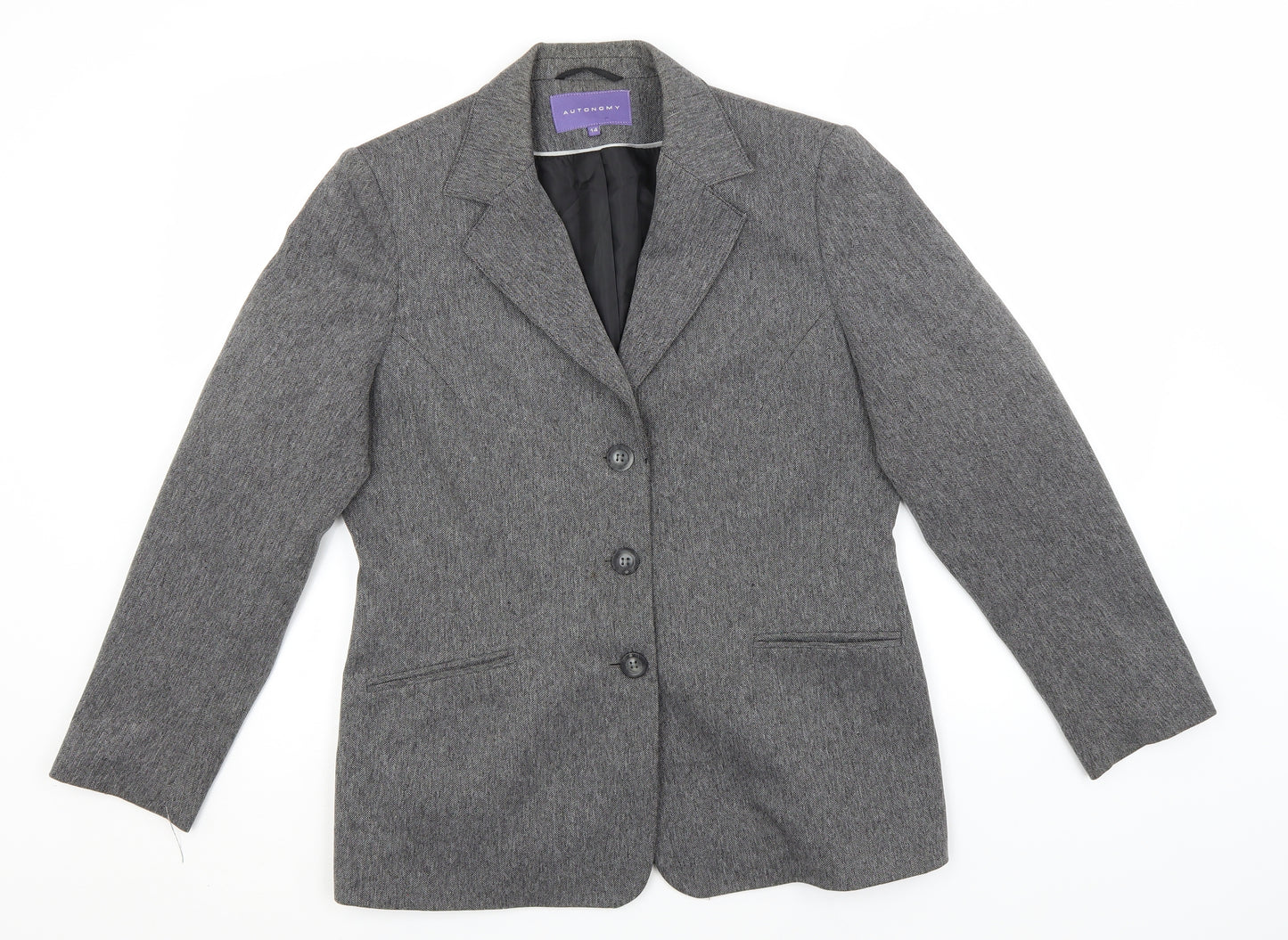 Autonomy Womens Grey   Jacket Blazer Size 14