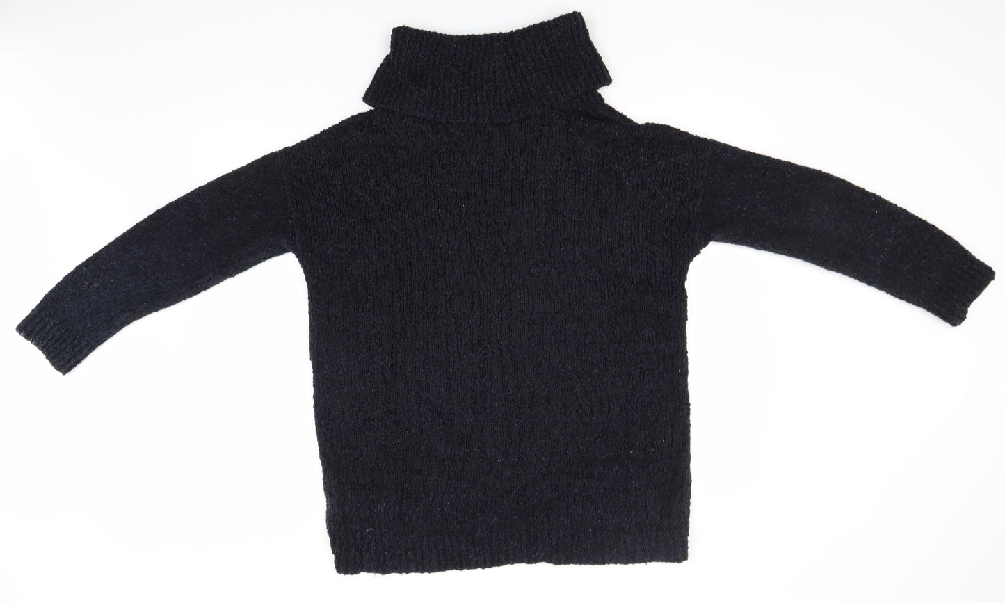 Wallis Womens Red Roll Neck  Nylon Pullover Jumper Size M