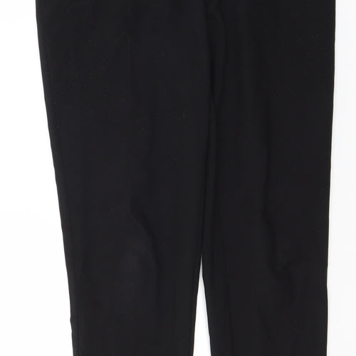 George Womens Black  Polyester Trousers  Size 12 L28 in Regular
