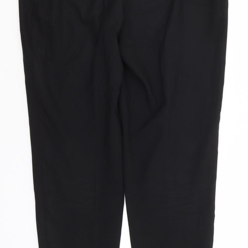 George Womens Black  Polyester Trousers  Size 12 L28 in Regular