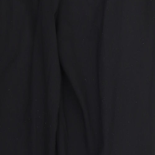 George Womens Black  Polyester Trousers  Size 12 L28 in Regular