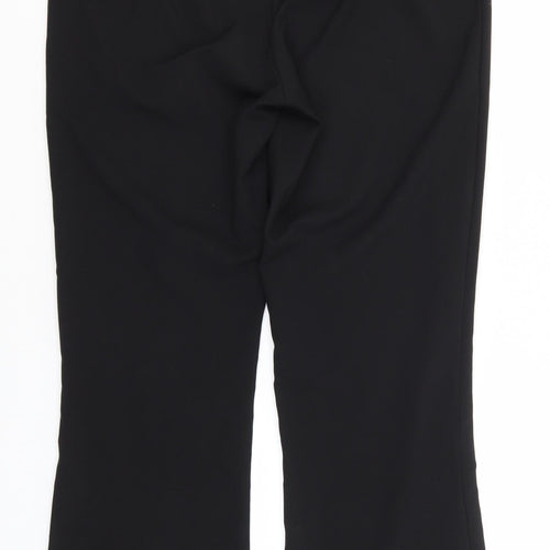 George Womens Black  Polyester Trousers  Size 14 L30 in Regular