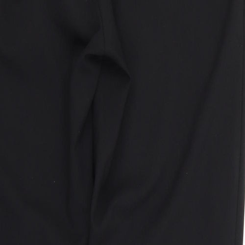 George Womens Black  Polyester Trousers  Size 14 L30 in Regular
