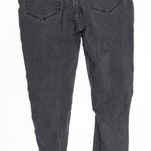 Divided Womens Grey  Cotton Skinny Jeans Size 10 L24 in Regular