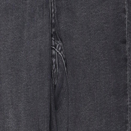 Divided Womens Grey  Cotton Skinny Jeans Size 10 L24 in Regular