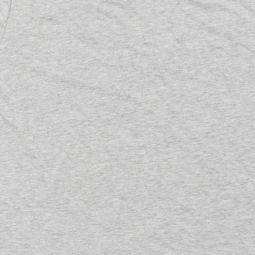 Primark Mens Grey  Cotton  T-Shirt Size L Roll Neck