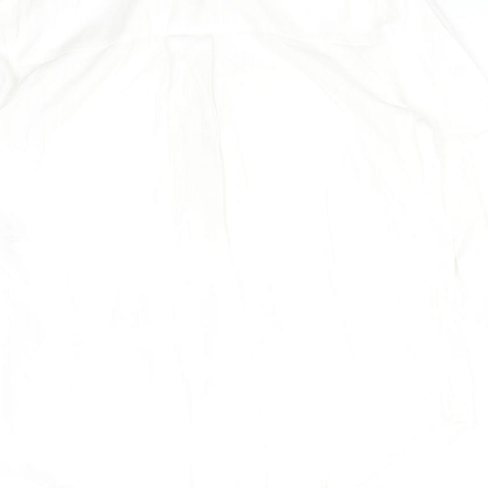 Mint Velvet Womens White  Viscose Basic Blouse Size 12 Collared