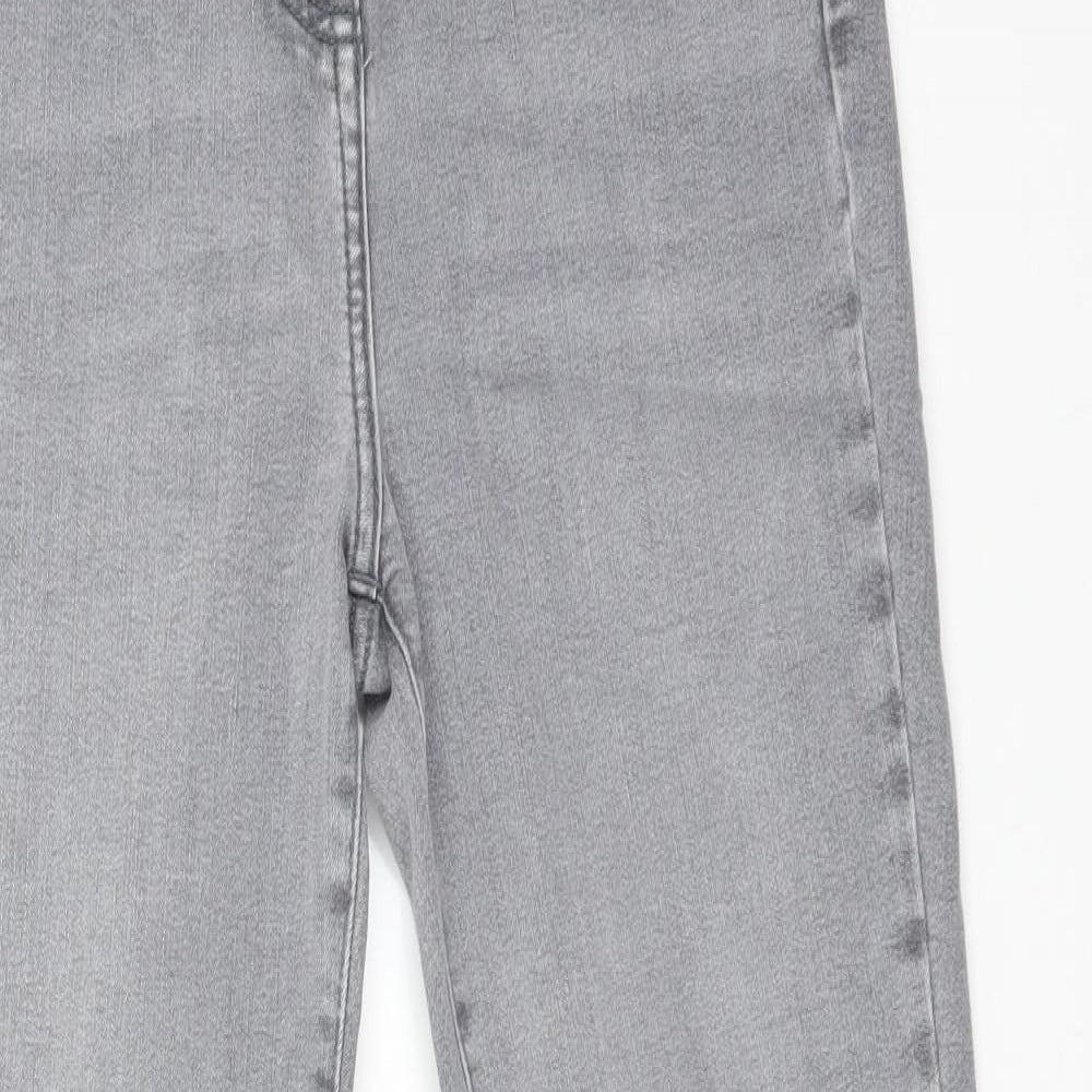 NEXT Womens Grey  Lyocell Skinny Jeans Size 12 L28 in Regular