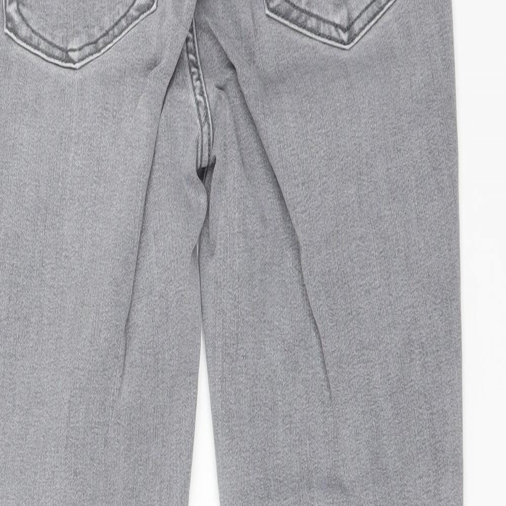 NEXT Womens Grey  Lyocell Skinny Jeans Size 12 L28 in Regular