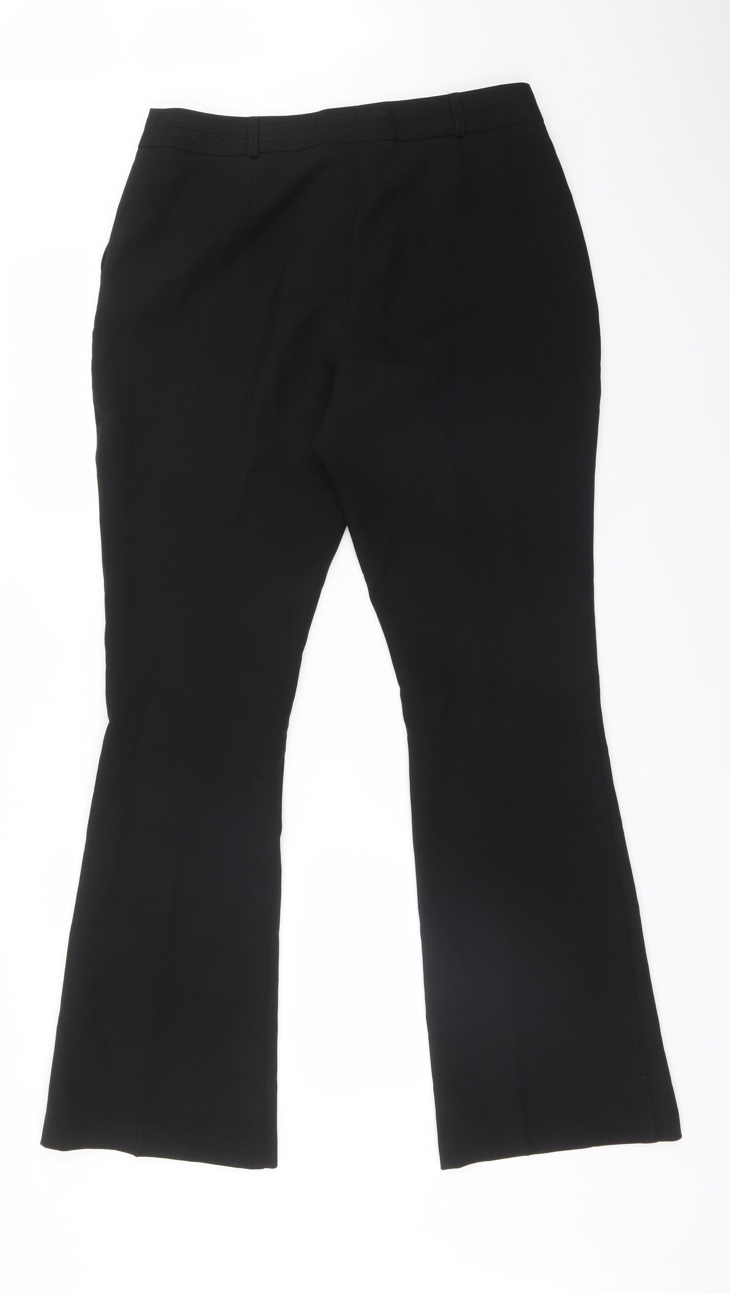 Primark Womens Black  Polyester Dress Pants Trousers Size 12 L32 in Regular