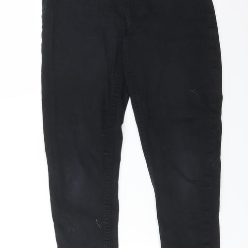 F&F Womens Black  Cotton Skinny Jeans Size 10 L27 in Regular