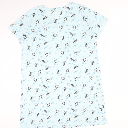 BONMARCHE Womens Blue Animal Print Polyester  Dress Size 14   - PENGUIN SNOWFLAKES