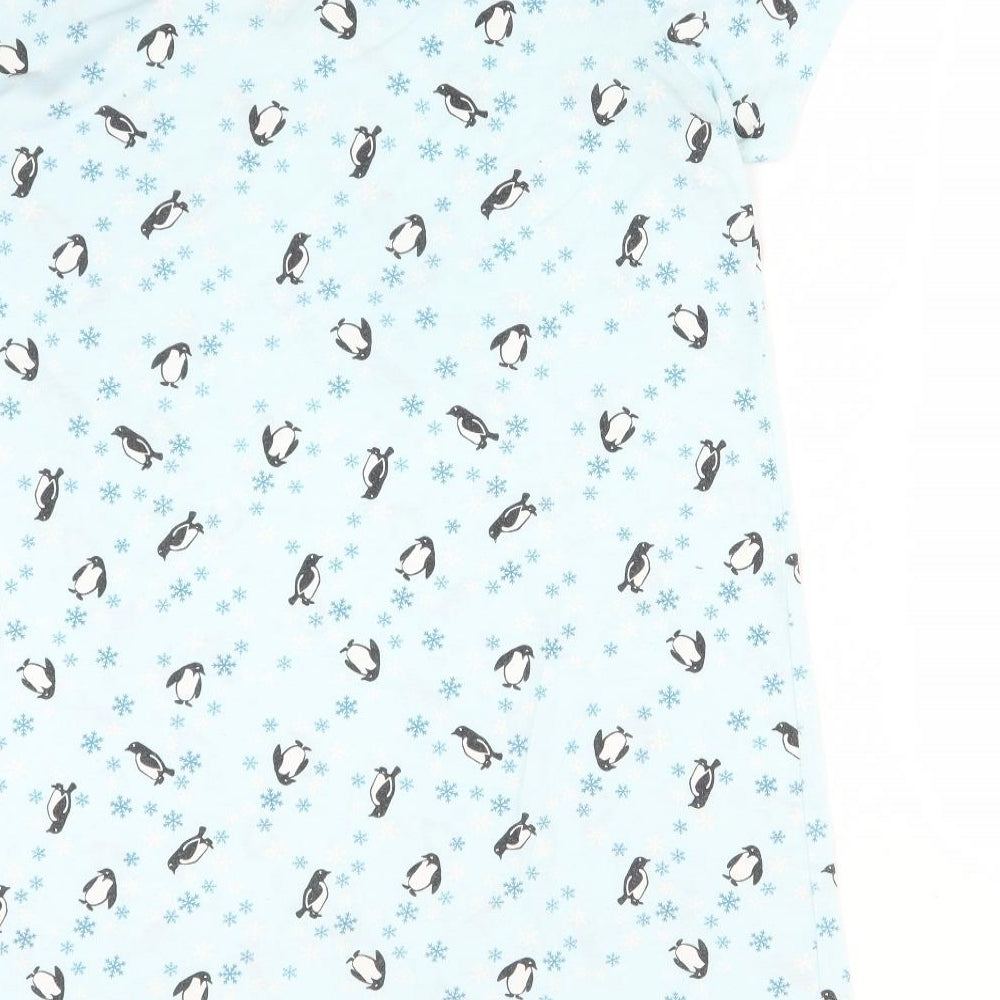 BONMARCHE Womens Blue Animal Print Polyester  Dress Size 14   - PENGUIN SNOWFLAKES