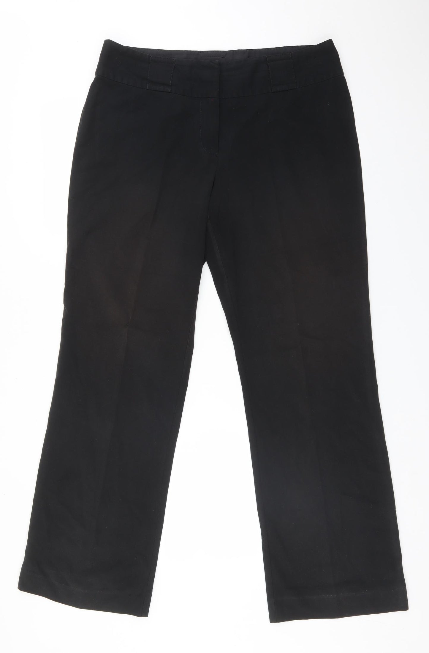 NEXT Womens Black  Polyester Dress Pants Trousers Size 14 L31 in Regular