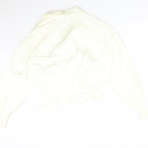 River Island Womens Yellow  Nylon Basic T-Shirt Size 12 V-Neck