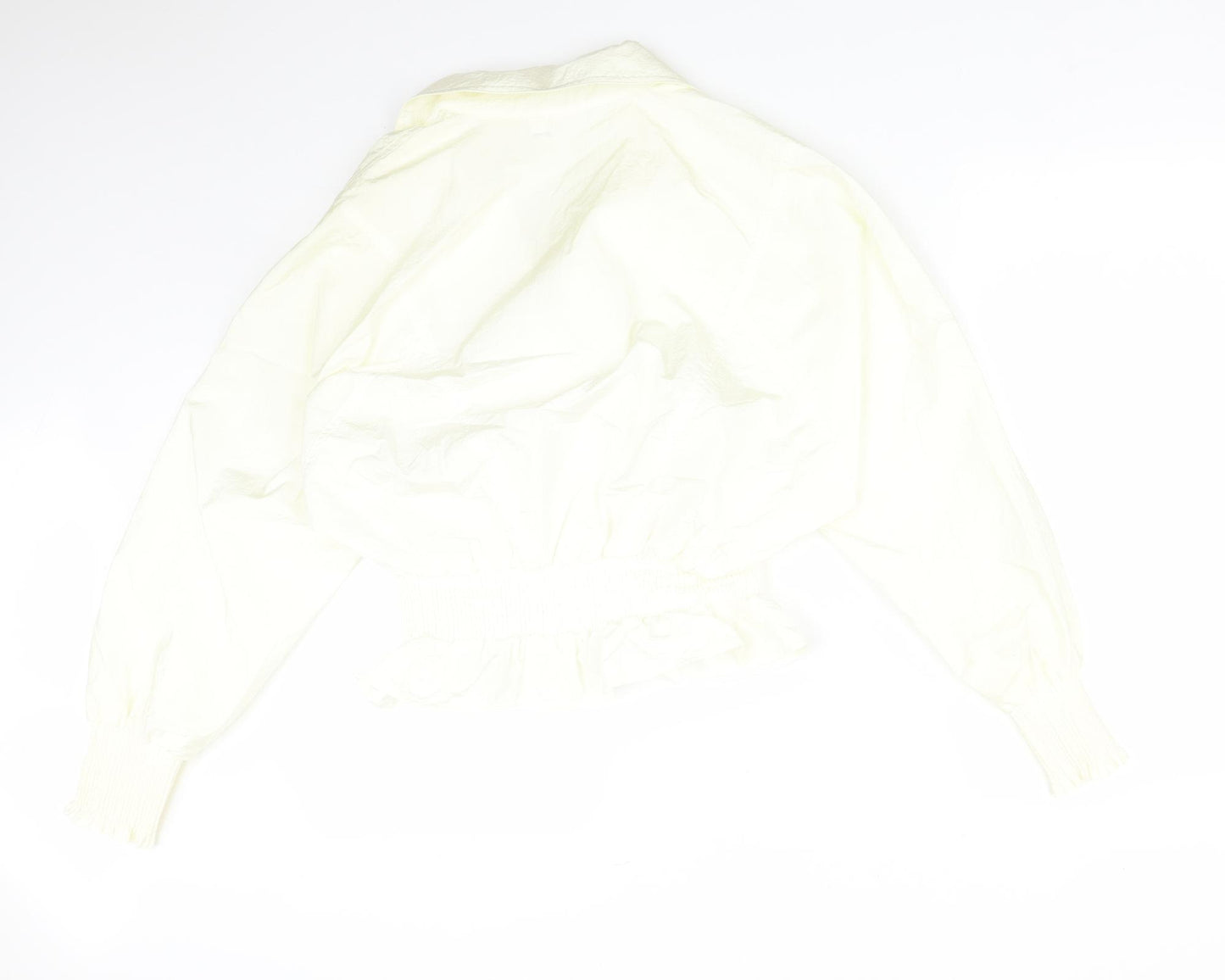 River Island Womens Yellow  Nylon Basic T-Shirt Size 12 V-Neck