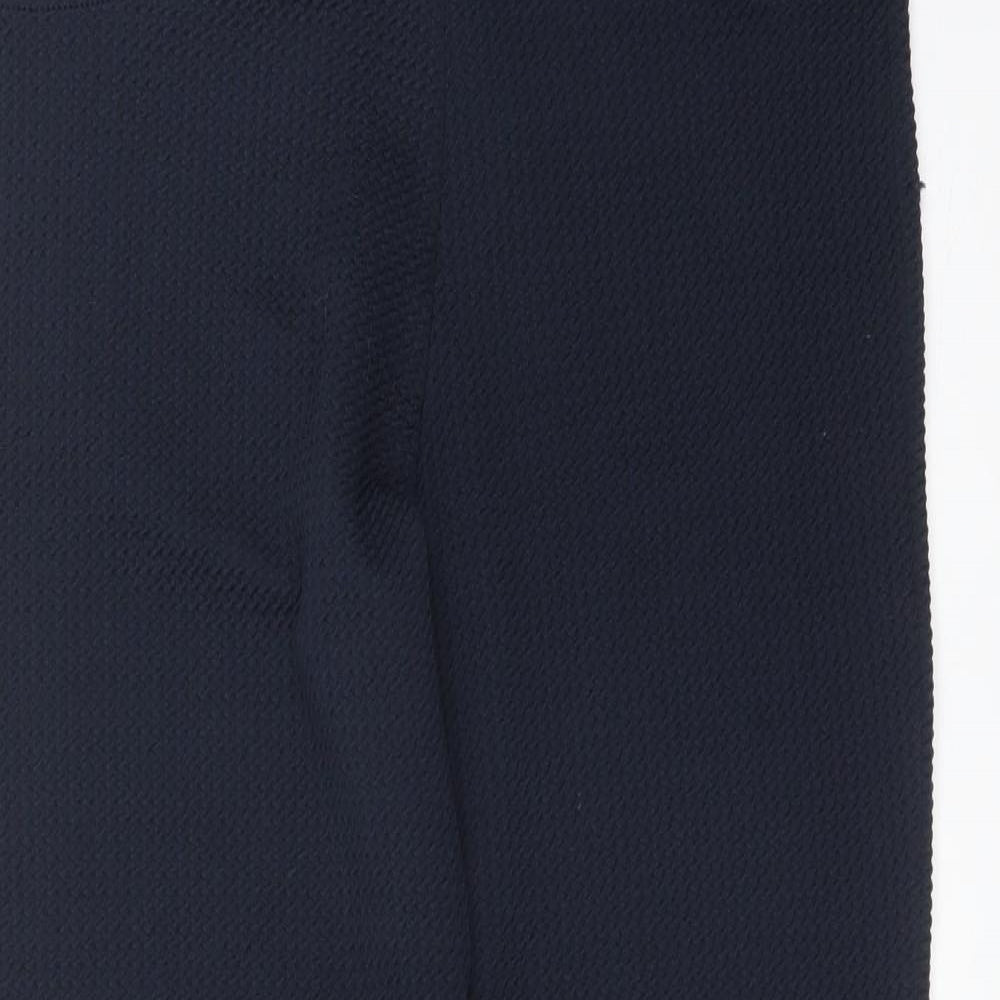 M&Co Womens Blue  Polyester Jegging Trousers Size 12 L25 in Regular