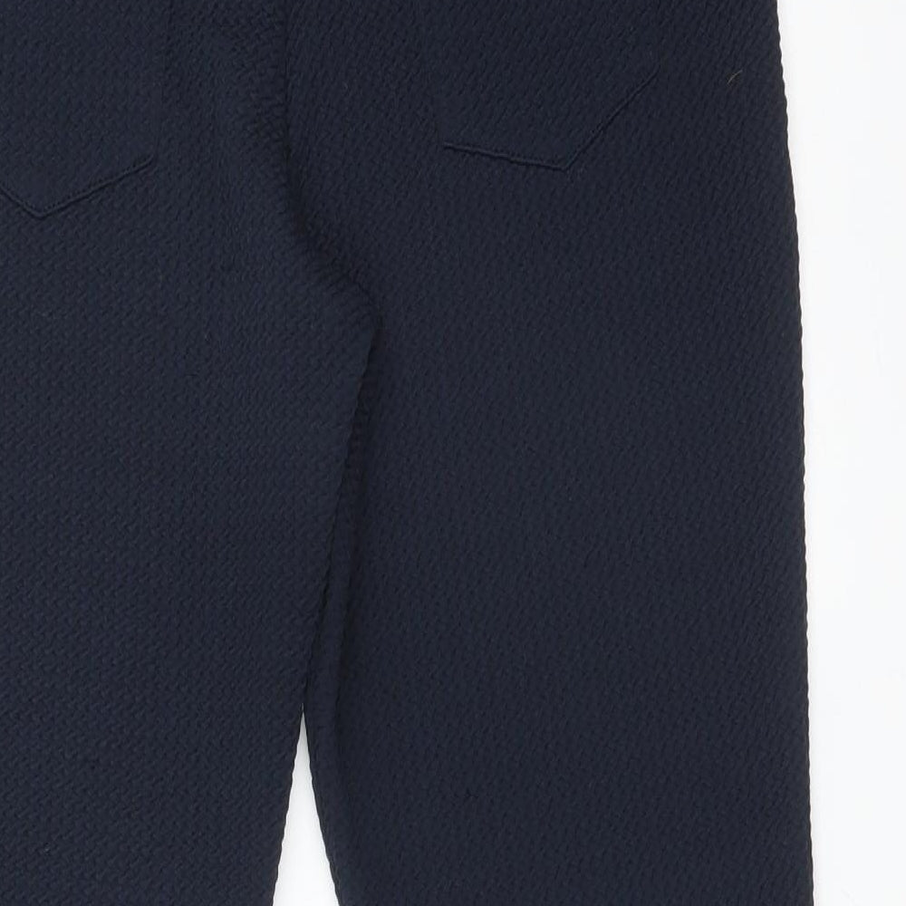 M&Co Womens Blue  Polyester Jegging Trousers Size 12 L25 in Regular