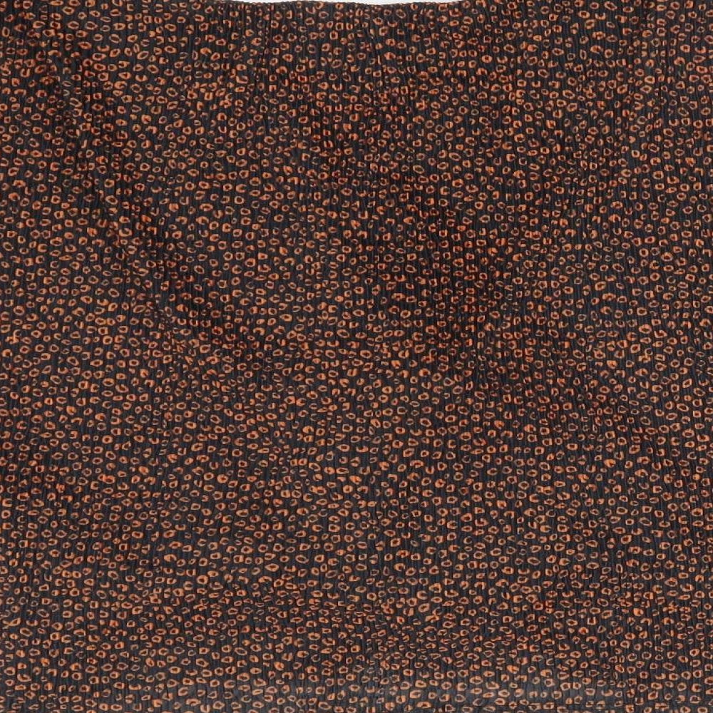 M&S Womens Multicoloured Animal Print Polyester Basic T-Shirt Size 14 V-Neck