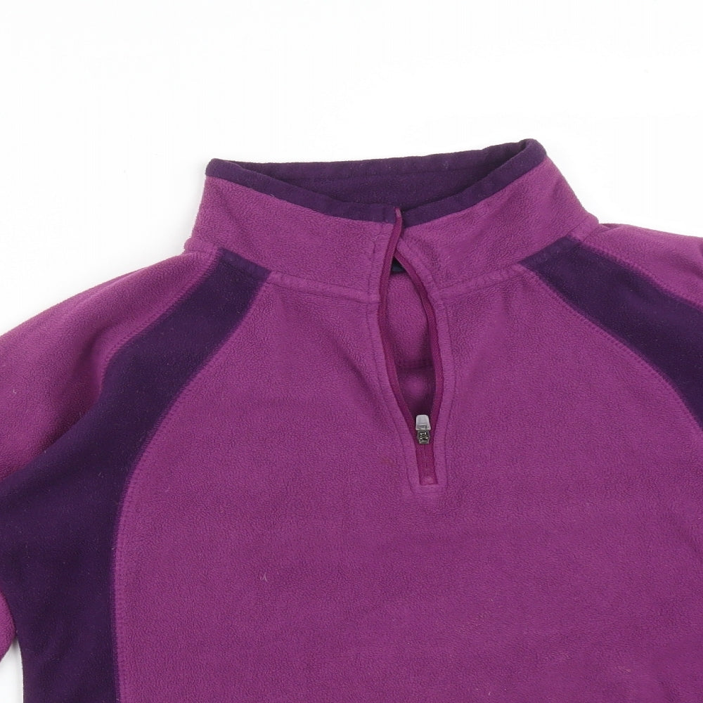 Peter Storm Womens Purple High Neck  Polyester Pullover Jumper Size 12