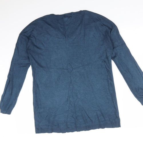 Atmosphere Womens Blue  Viscose Basic T-Shirt Size 10 V-Neck