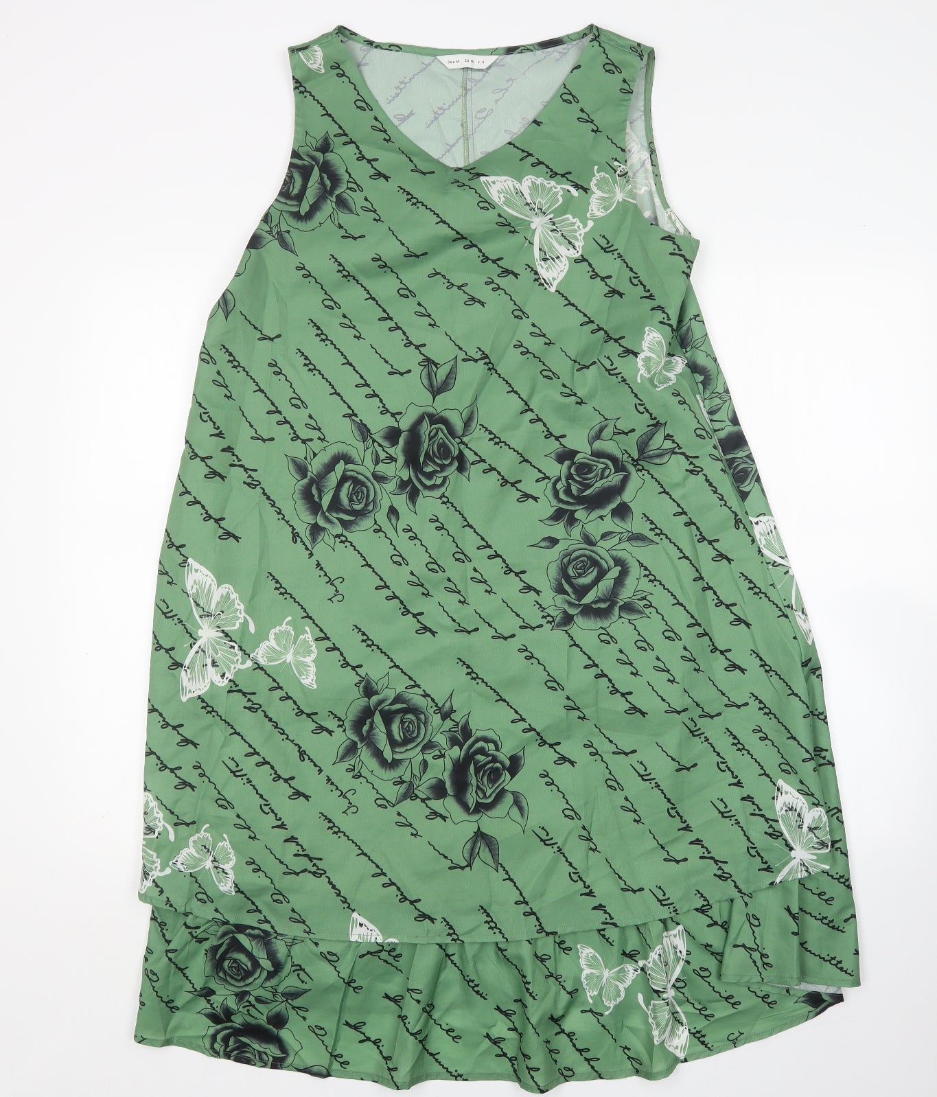 Preworn Womens Multicoloured Floral  A-Line  Size M  Round Neck