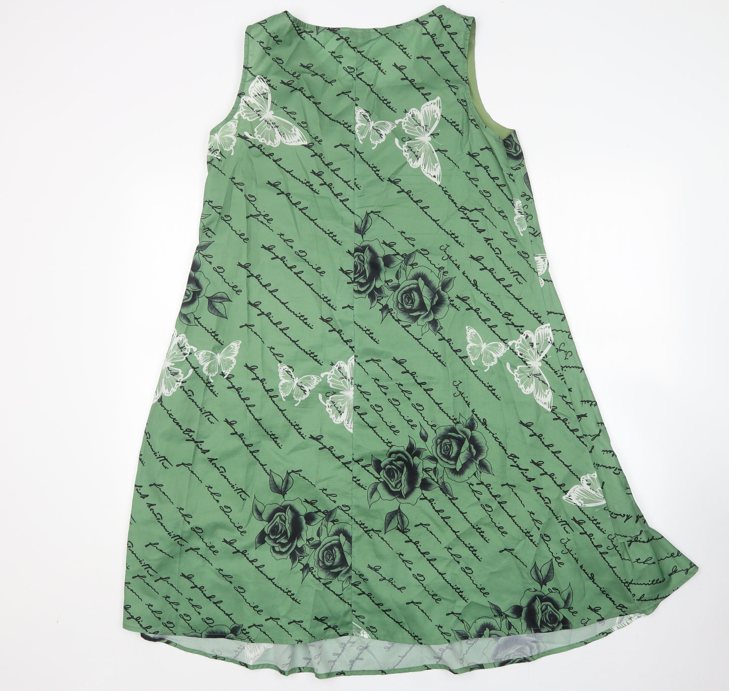 Preworn Womens Multicoloured Floral  A-Line  Size M  Round Neck