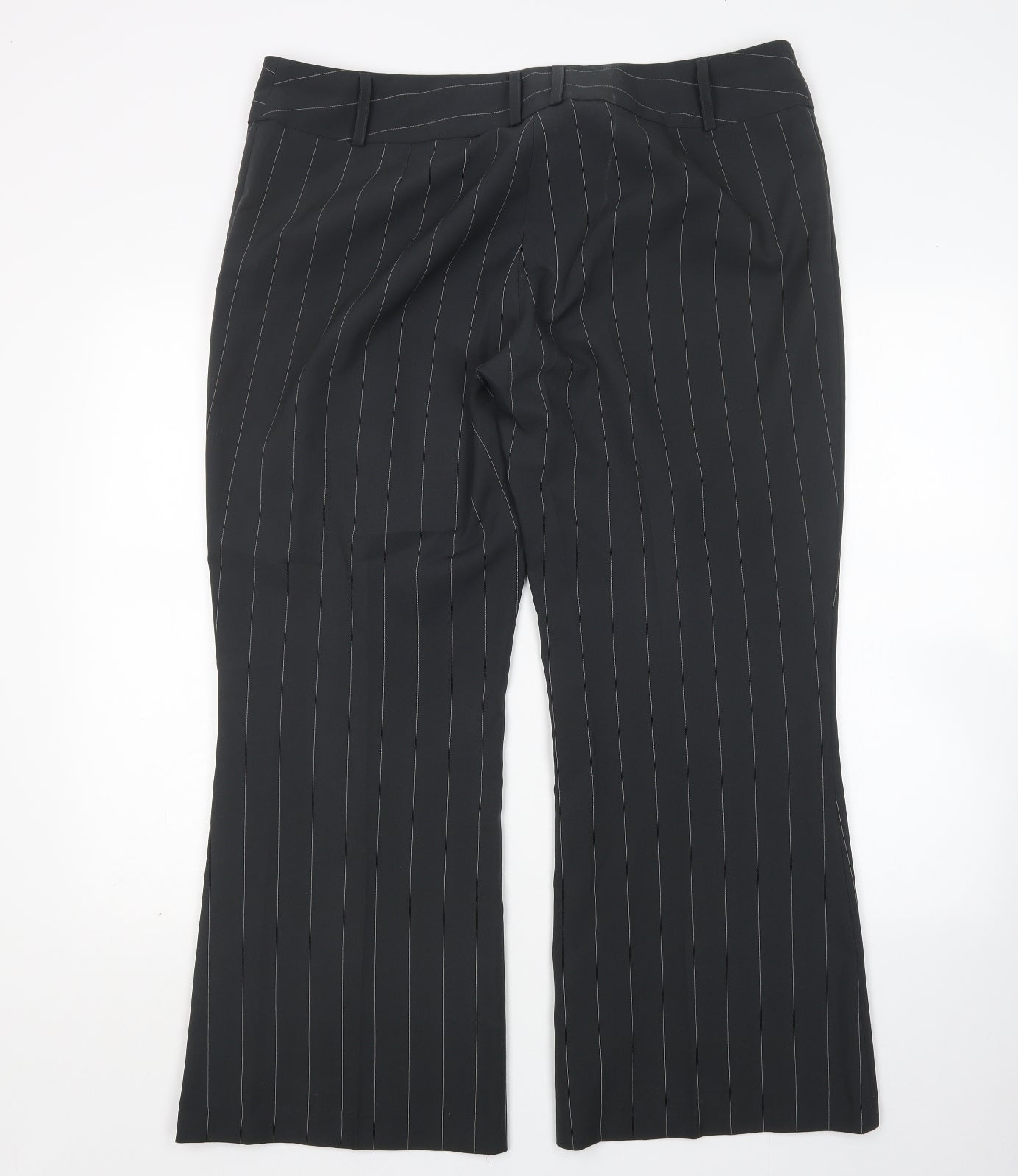 Littlewoods Womens Multicoloured Striped Polyester Trousers  Size 18 L29 in Regular
