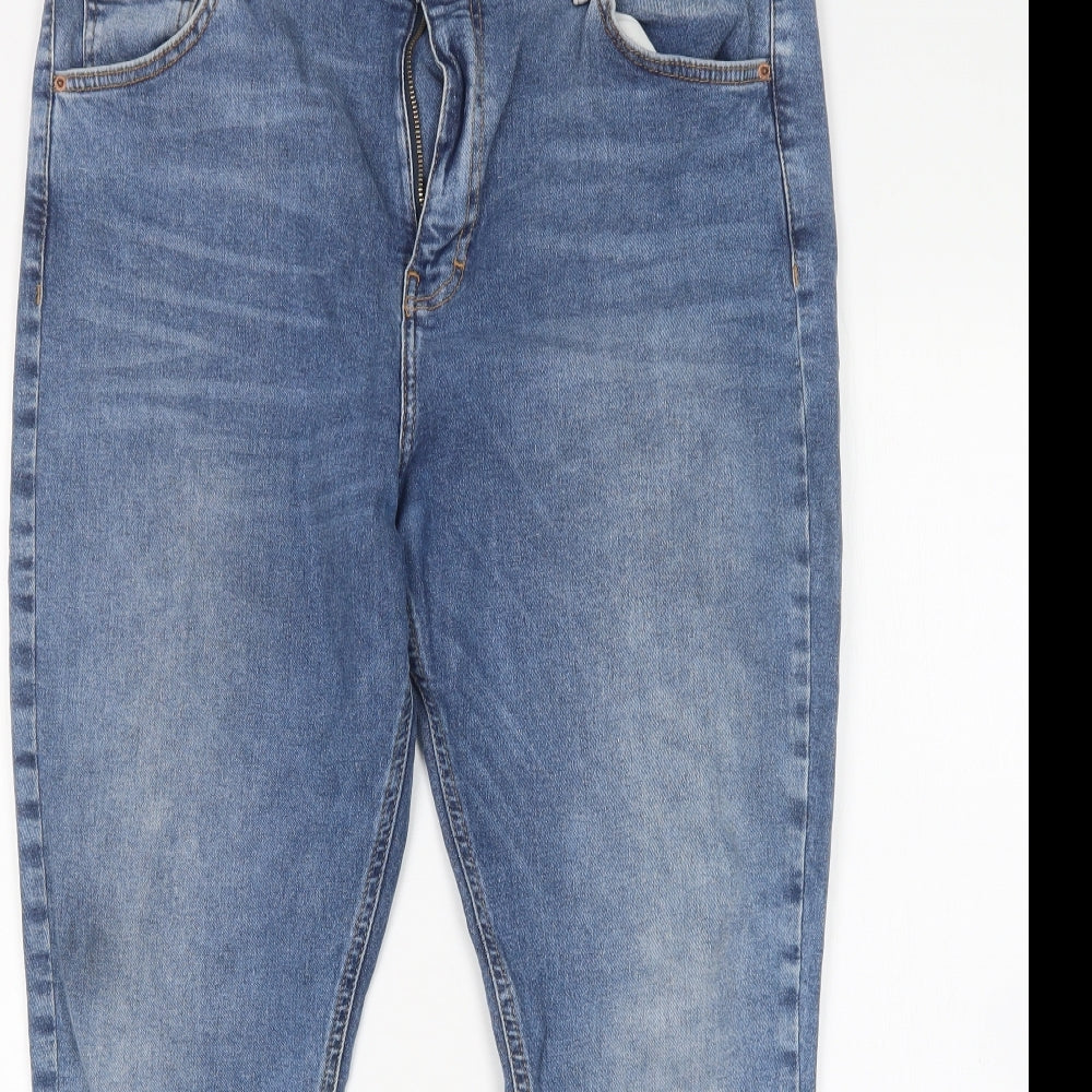 Topshop Womens Blue  Cotton Skinny Jeans Size 36 in L26 in Regular