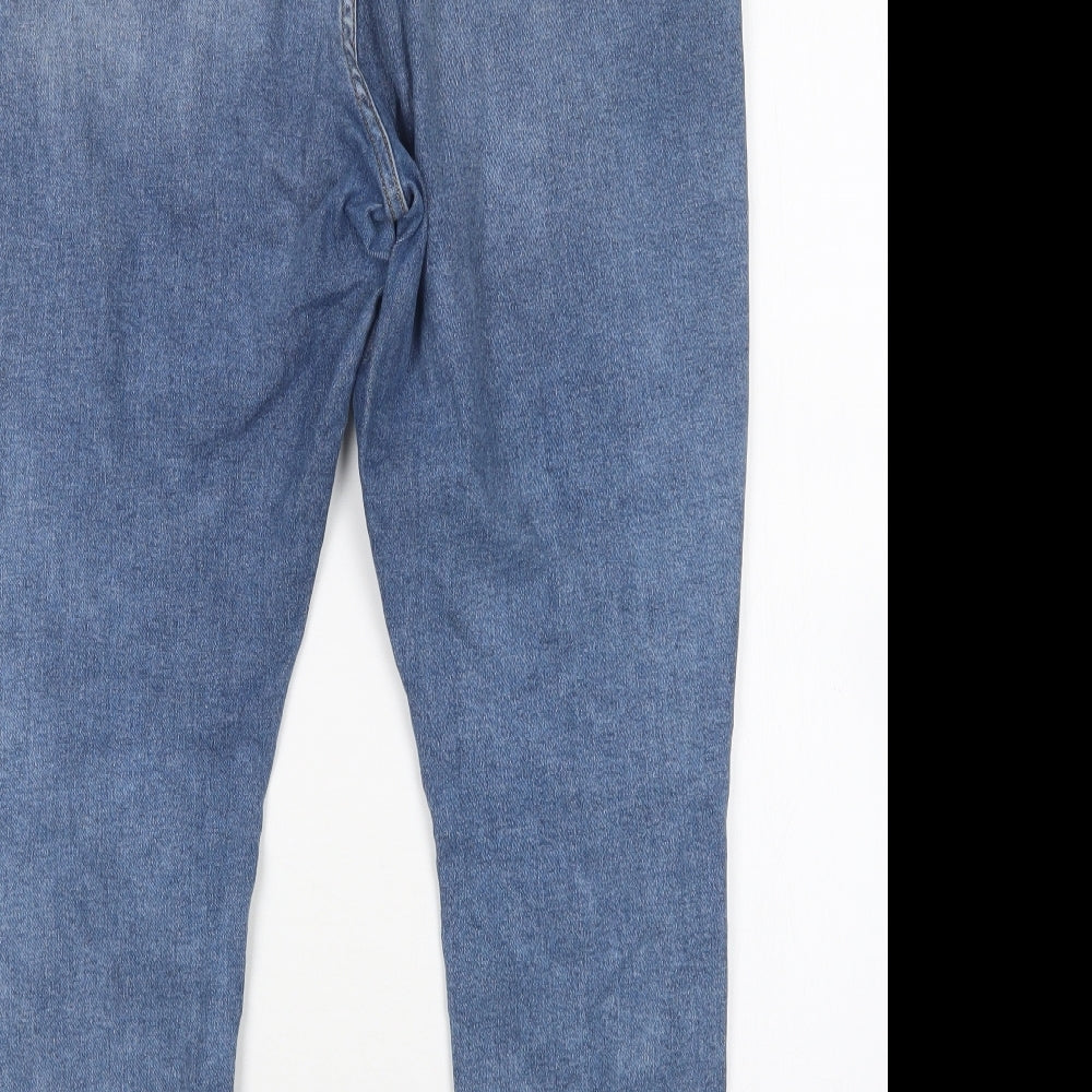 Topshop Womens Blue  Cotton Skinny Jeans Size 36 in L26 in Regular