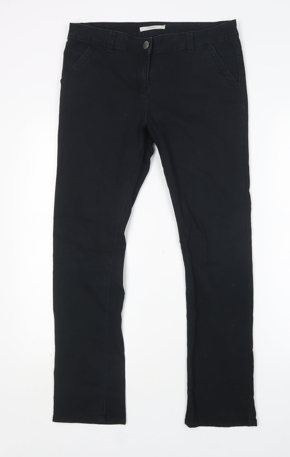 George Womens Black  Cotton Skinny Jeans Size 12 L28 in Regular