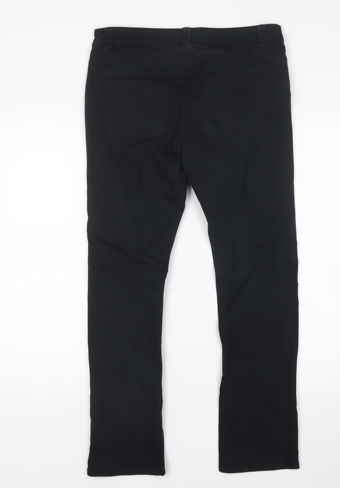 George Womens Black  Cotton Skinny Jeans Size 12 L28 in Regular