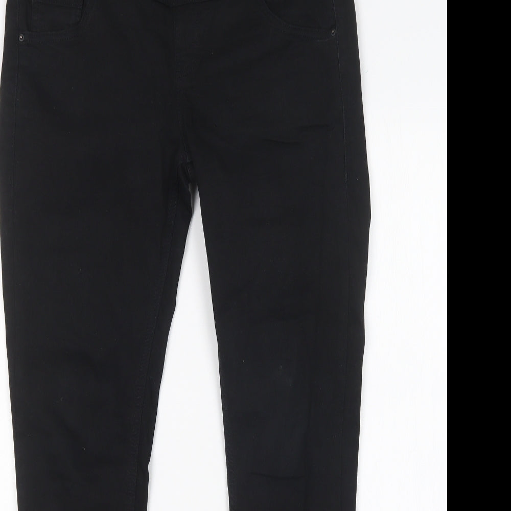 Topshop Womens Black  Cotton Jegging Jeans Size 12 L28 in Regular