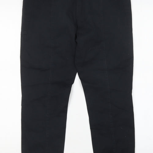 Studio W Womens Black  Cotton Chino Trousers Size 10 L27 in Regular